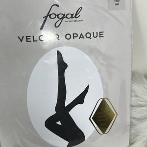 FOGAL 560 Velour Opaque Pantyhose 50 Denier Women’s Medium Noir(Black)